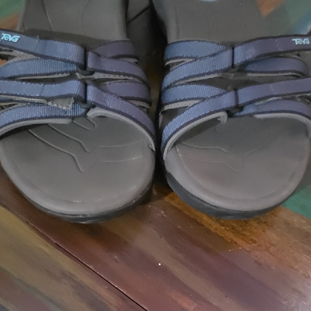 Teva Women's Multi-Strap Sandals - Dark Blue/Gray Size 10 - Picture 2 of 5